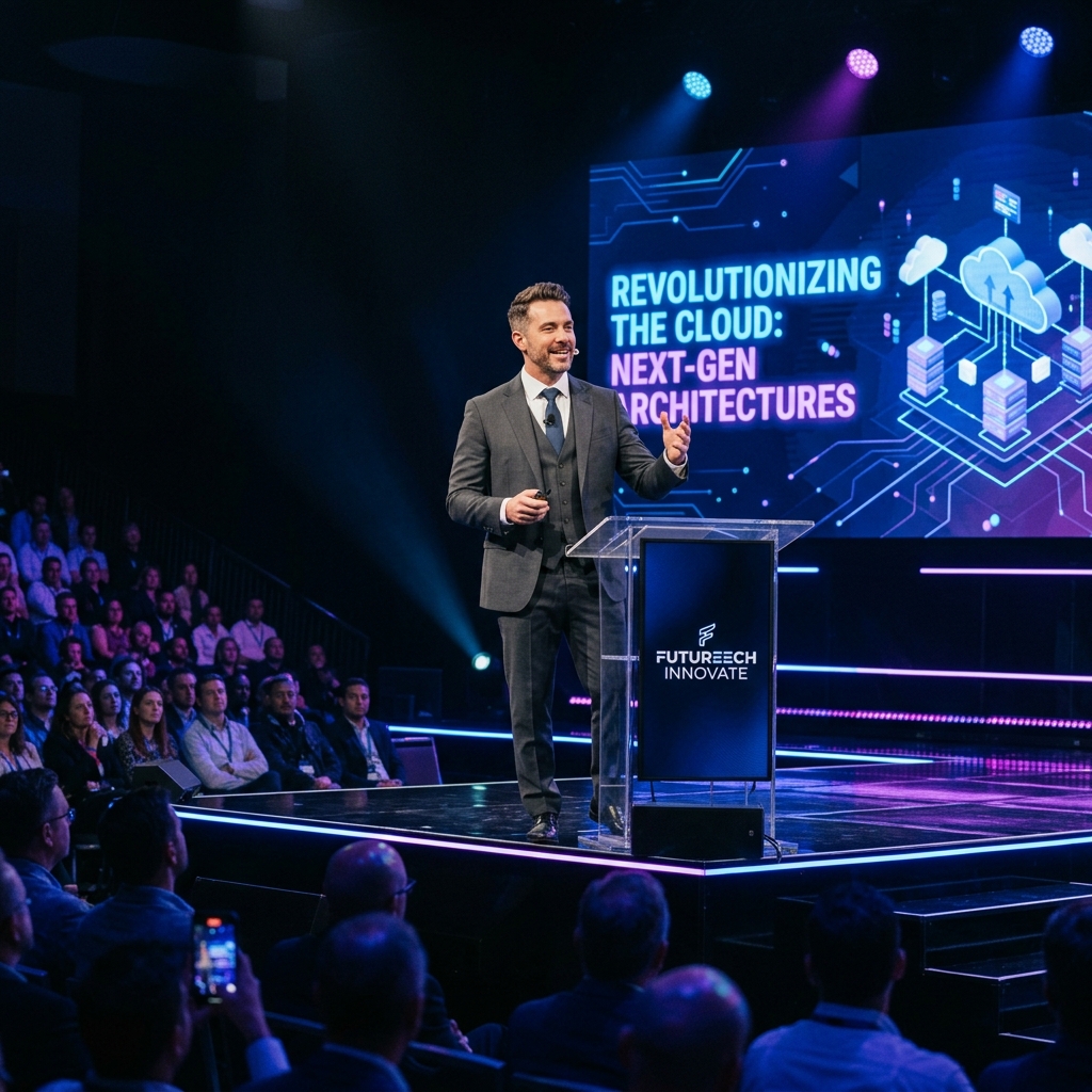 Presentación en evento tecnológico